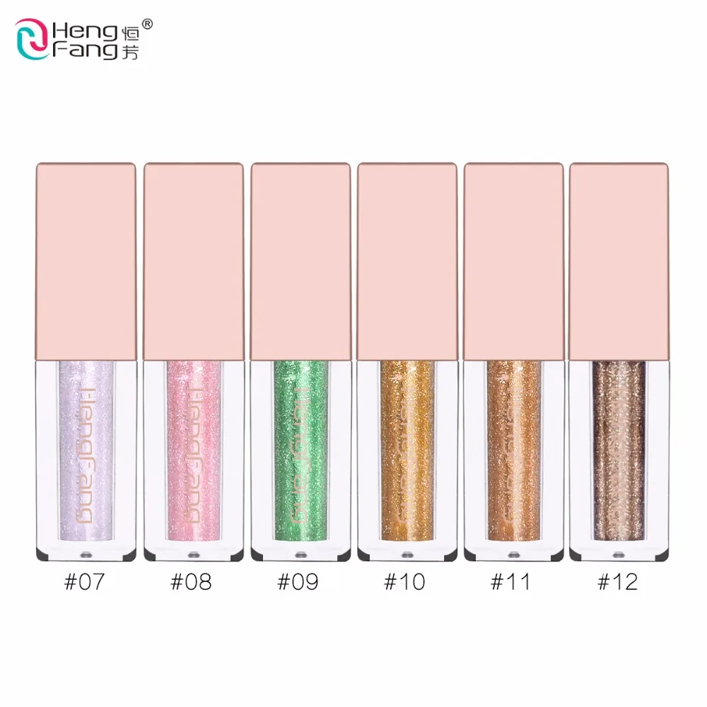 Heng Fang Shimmer Shine тени для век Макияж Блеск oogschaduw maquillage yeux жидкие пигмент Алмазный