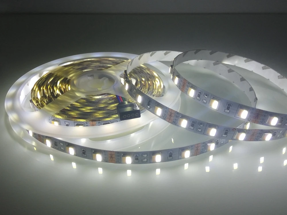 5050 Светодиодная лента CW/WW CCT светодиодная цветовая температура 5 м 2 цвета в 1Led