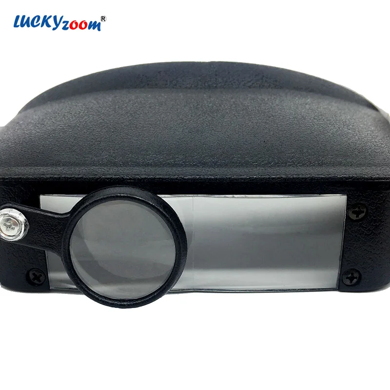 Luckyzoom 3X шлем увеличительное Стекло &quotтретья рука&quot с подсветкой Лампа Ювелирные