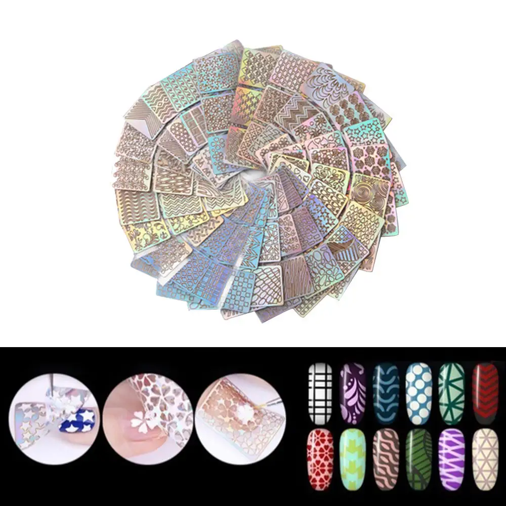 12 шт. виниловые трафареты для дизайна ногтей|Стикеры и наклейки| |