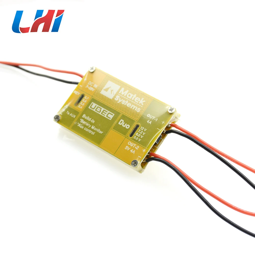 U4A2P UBEC модуль питания двойной способ 4A 5 ~ 12 В в Встроенный монитор батареи Aux