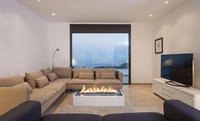inno fire 24 inch silver or black wifi real fire indoor intelligent smart ethanol burner