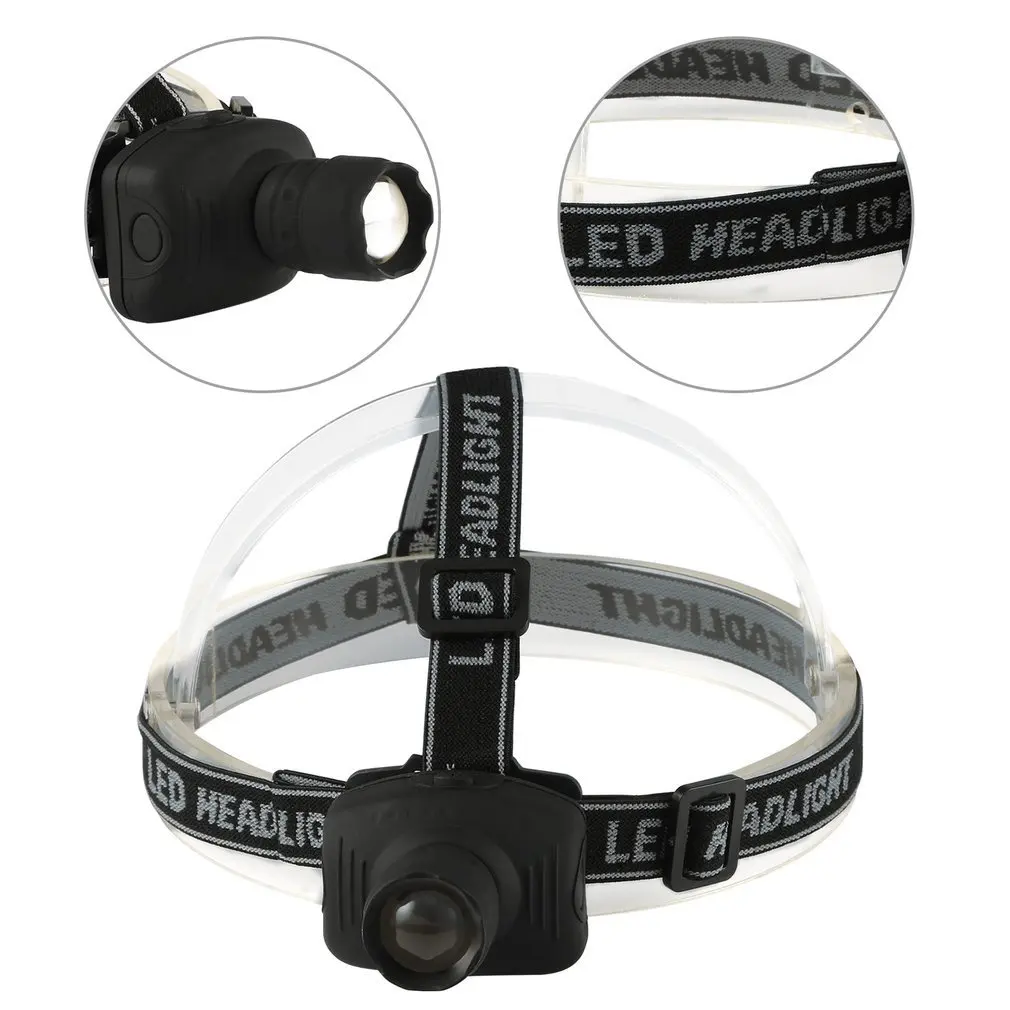 Светодиодный налобный фонарь 3 Вт с регулируемым углом режима фокус фонарика для