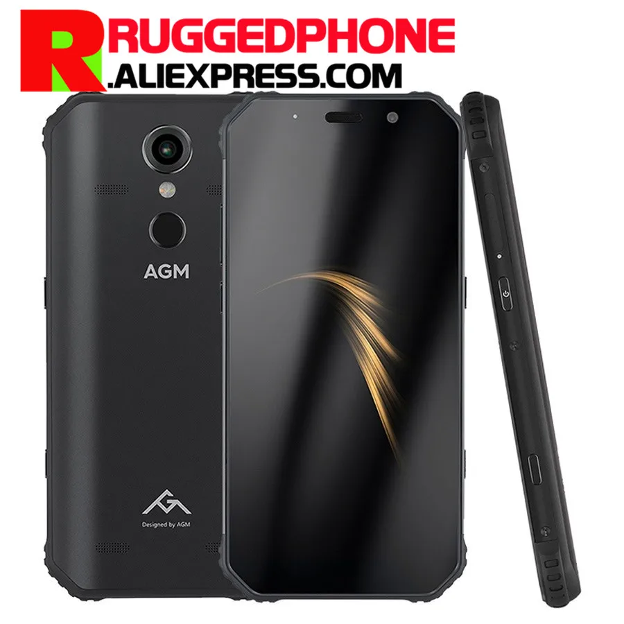 AGM A9 IP68 водонепроницаемый ударопрочный Восьмиядерный Snapdragon 5,9" FHD+ 16 МП 4 Гб+ 32 ГБ Android 8,1 отпечаток пальца NFC Смартфон
