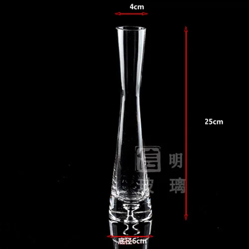 25cm Домашний декор прозрачная стеклянная гидропонная ваза современная мода обеденный стол офисный стол Маленькая ваза - Цвет: 25cm