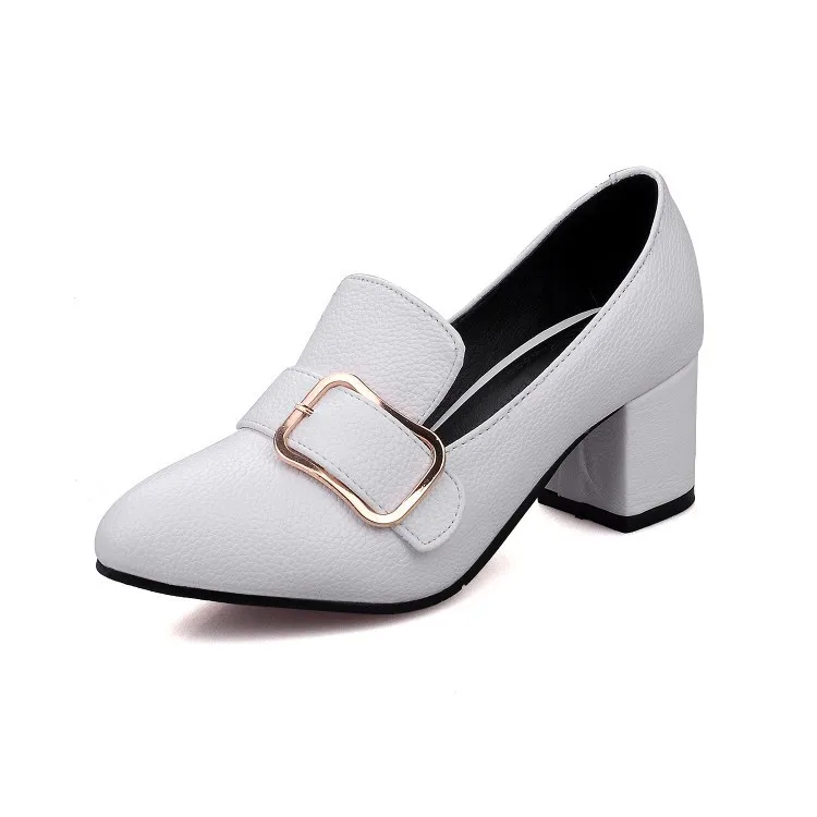 Женские туфли лодочки с острым носком из ПУ кожи|Женские туфли| |