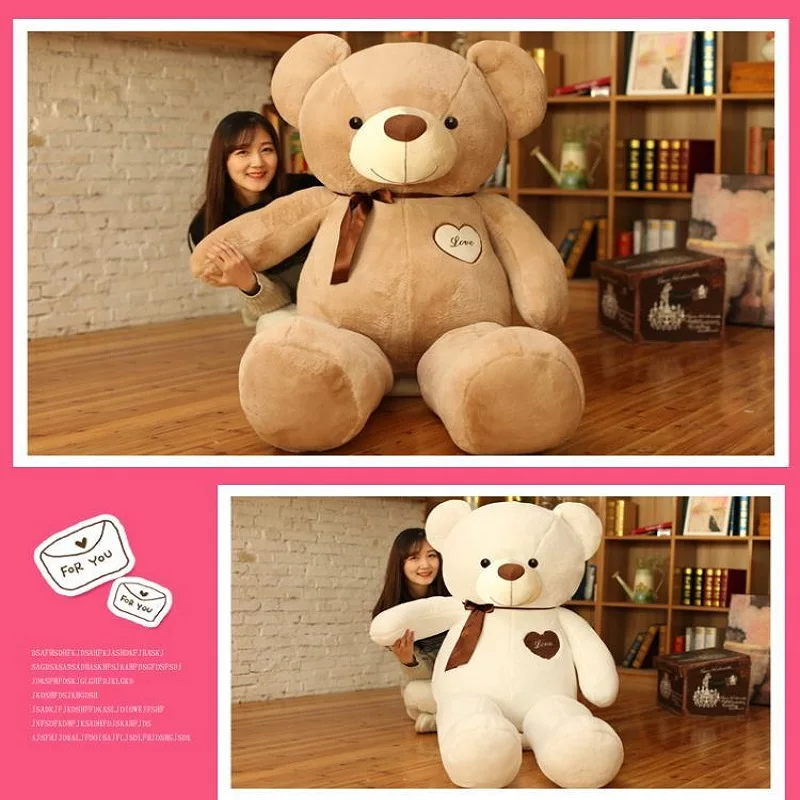 Полный наполнитель прекрасная романтическая лента плюшевые игрушки медведь
