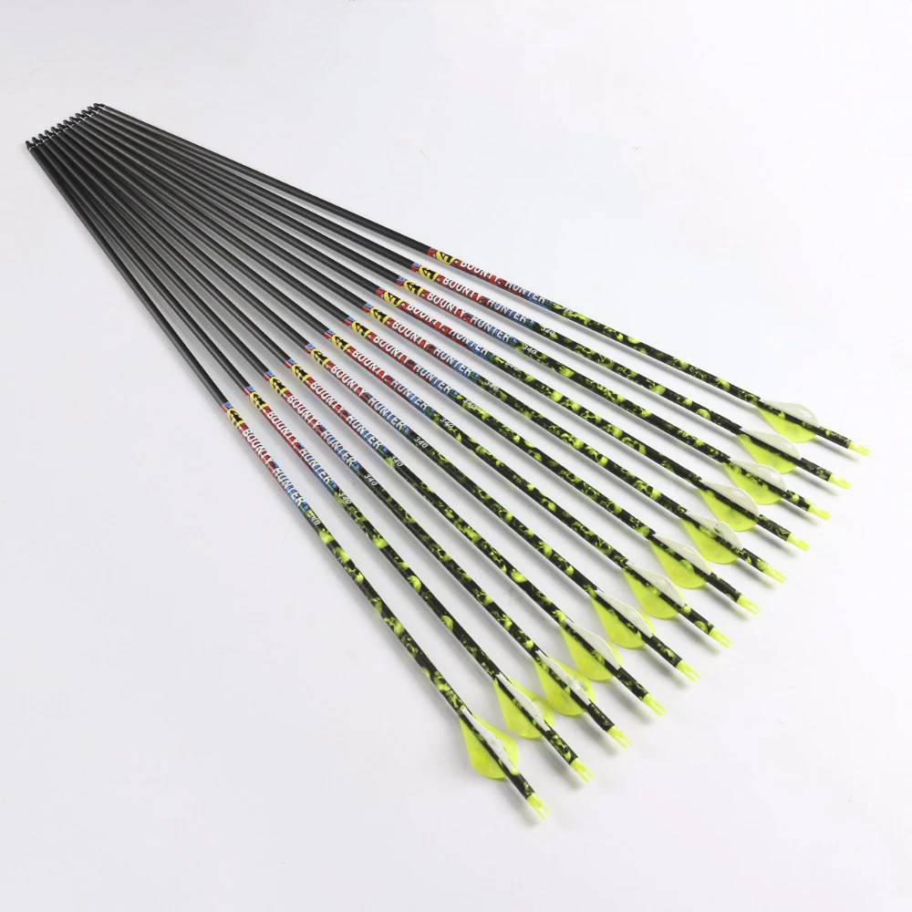 Стрелы из чистого карбона 30 дюймов 300 и 340 наружный диаметр 7 6 мм|pure carbon arrows|carbon