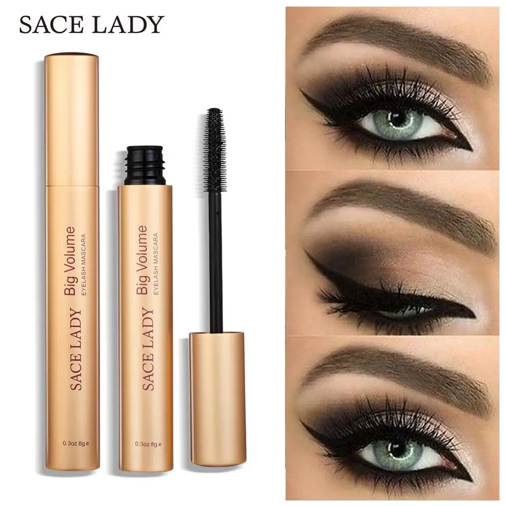 SACE LADY Черная тушь для ресниц водоСТОЙКАЯ объемная завивка ресниц макияж густые ресницы профессиональные Rimel макияж натуральная косметика