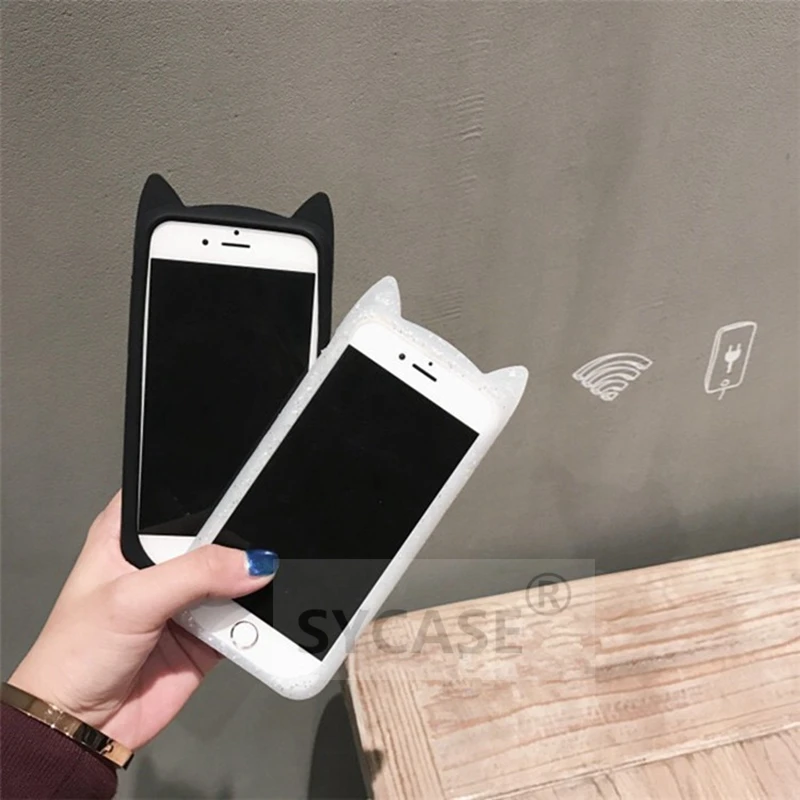 SYCASE Fashion Animal shell cover For Xiaomi 5X Redmi 4A redmi note 4X Note4 Beard Cat Ear Soft Silicone Mobile Phone Case |