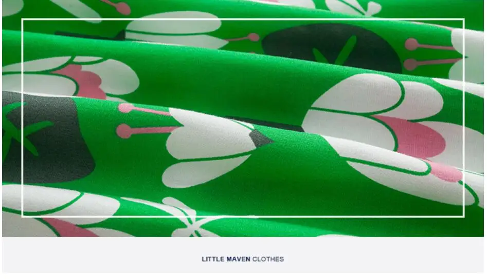 Little maven/Коллекция года; Брендовое осеннее Новое дизайнерское детское платье; одежда для маленьких девочек; Хлопковые Платья с цветочным принтом для девочек; S0382