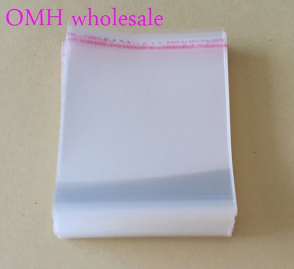OMH оптовая продажа 200 шт. двухслойная блестящая самоклеящаяся прозрачная