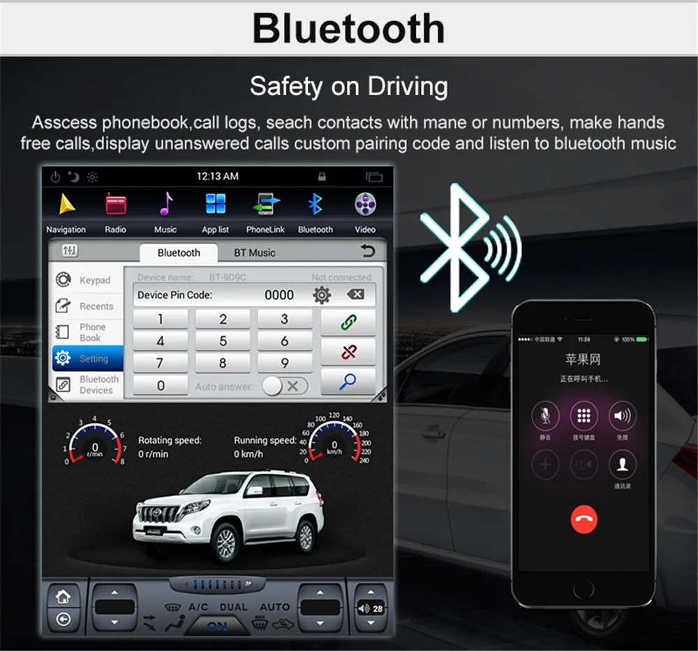 Tesla 12," Android 8,1 4G+ 32GB Универсальный Автомобильный dvd-плеер gps для Toyota/Nissan/Kia/Chevrolet/Ford/Lexus мультимедийный автомобильный радиоприемник ISP