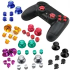 Металлические аналоговые колпачки для джойстика и джойстика + кнопки ABXY Запасные части для контроллера геймпада Sony Playstation Dualshock 4 PS4 DS4