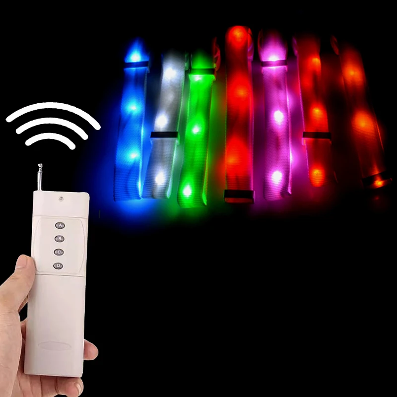 Модный светодиодный браслет с дистанционным управлением светящийся женский