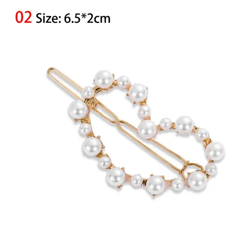style L-02 1 шт., модные женские заколки для волос с листьями и перьями, металлические геометрические шпильки, заколка для волос, украшение для волос, вечерние аксессуары для волос - Цвет: style L-02