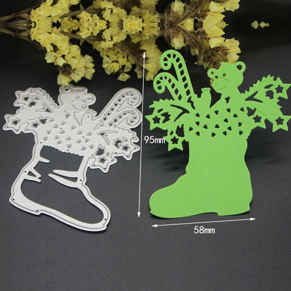 Носки в подарок металлический трафарет Скрапбукинг Тиснение умирает вырезать