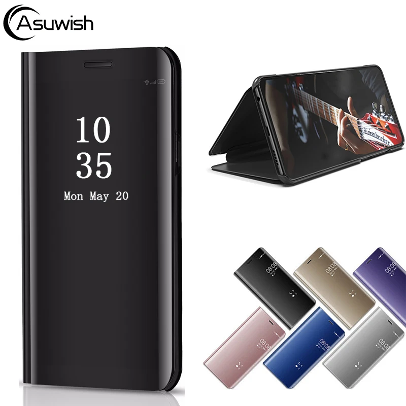 Зеркальный чехол книжка для телефона Huawei P30 Pro P20 Mate 20 X 20X 10 P10 Plus 10Pro P 30 Mate20 Mate10 P30Pro