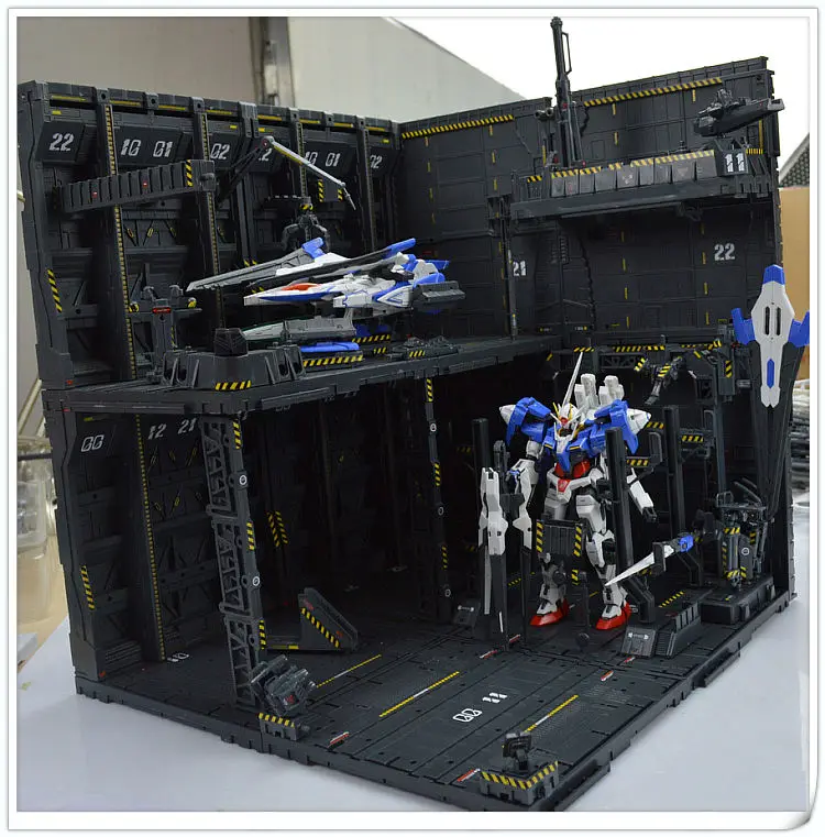 CG свободное сочетание ангар Gundam базовый сценарий здание механическая модель