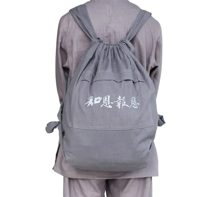 3color zen monk backpack Buddhism bags martial arts package shaolin monks kung fu lay meditation big bag | Спорт и развлечения