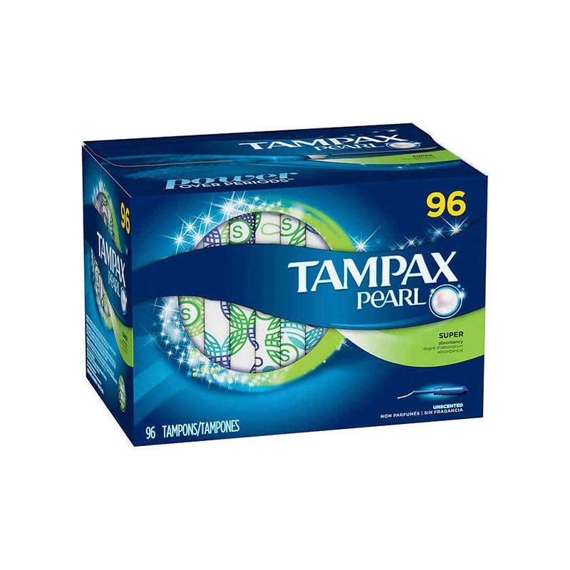 96 шт. неароматизированные катетерные тампоны Tampax с супервпитывающей