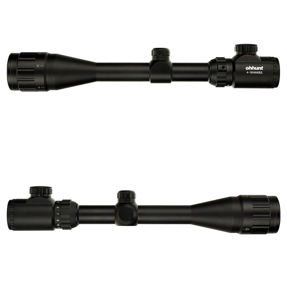 Ohhunt 4-16X40 AO охотничьи прицелы 1 дюйм труба Mil Dot сетка красный зеленый горит