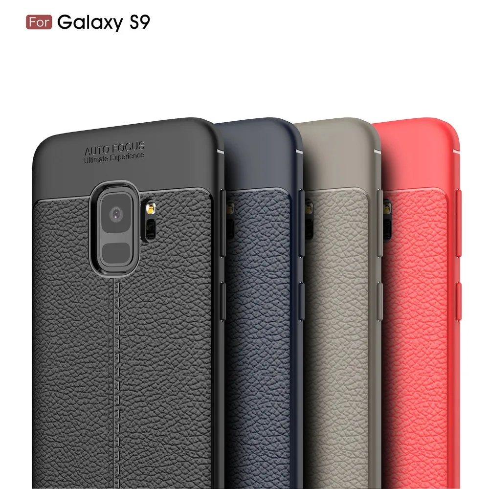 Бесплатный подарок закаленное фильм MSK чехол для samsung galaxy s9 Soft shell личи текстуры