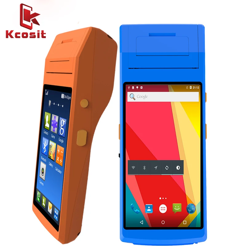 Оплата pos терминал ручной принтер 58 мм NFC 1D 2D Сканер Штрих Кода Android 5 1 устройства