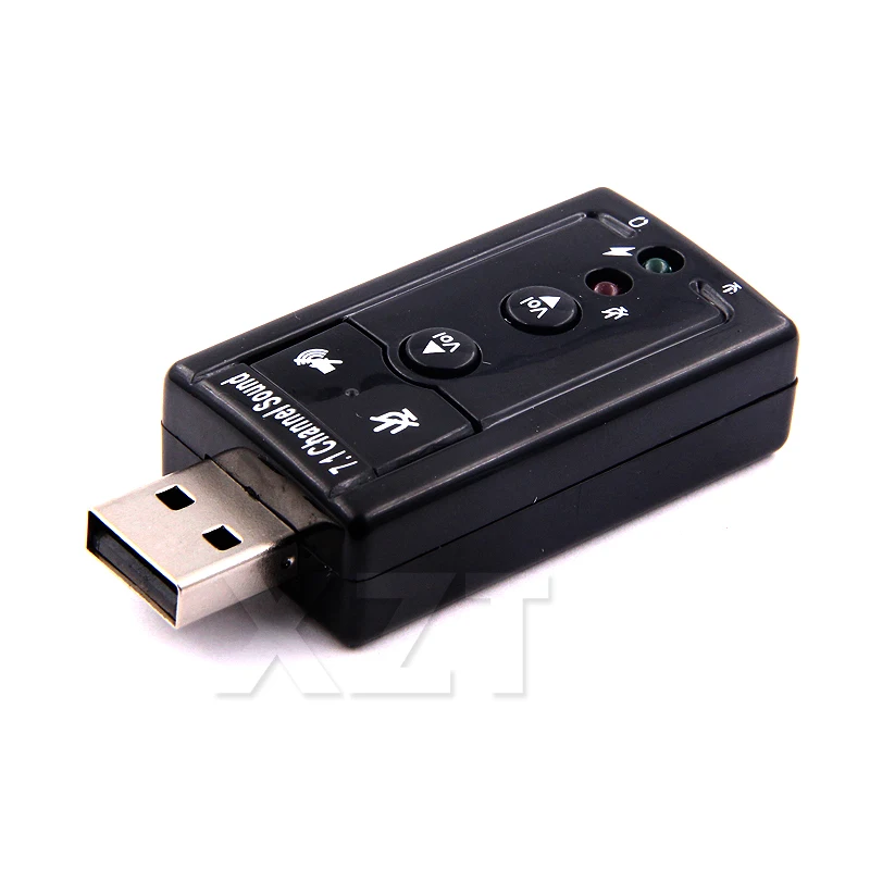 Виртуальная внешняя звуковая карта 7 1 USB к разъему 3 5 мм аудиоадаптер для