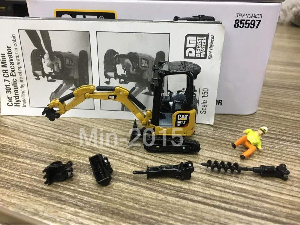 Мини гидравлический экскаватор Caterpillar Cat 301 7 CR масштаб 1:50 металл от Diecast Masters
