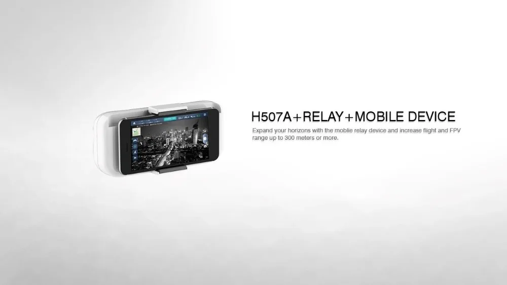 Оригинальное реле Hubsan H501A H507A увеличивает дальность полета и FPV до 400 метров или
