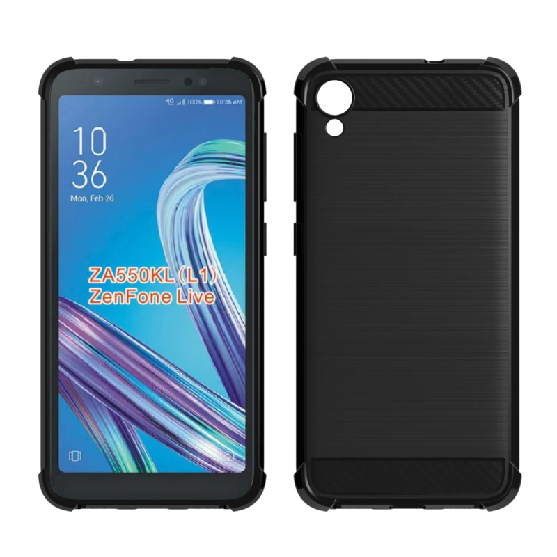 Чехол для Asus ZenFone Live L1 ZA550KL мягкий чехол из ТПУ с амортизацией и защитой от царапин