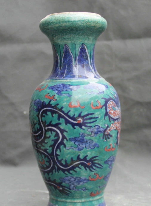 12 &quotотмечены Китайский дворец цвет фарфора дракон феникс сосуд бутылка ваза|vase