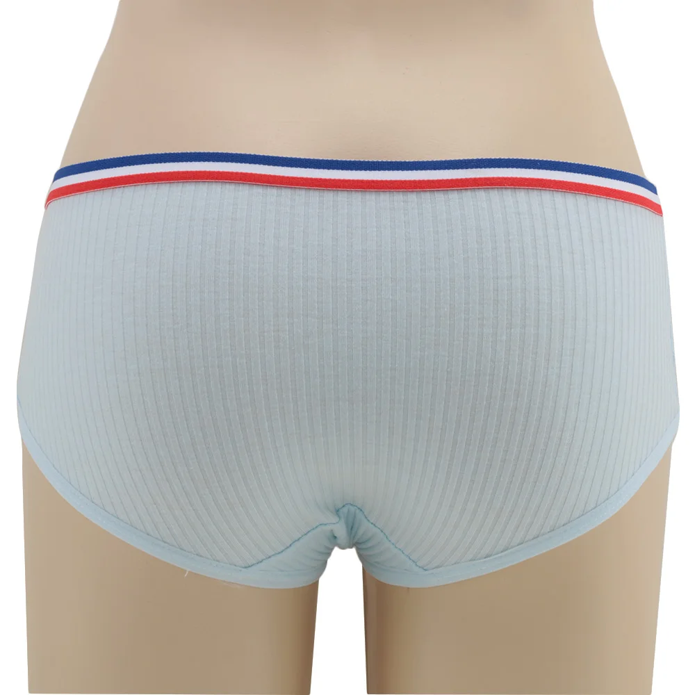 Модное хлопковое нижнее белье с резьбой низкой посадкой трусы цельные дышащие