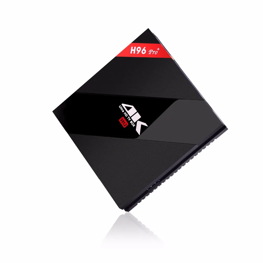 ТВ приставка H96 PRO Plus + Android 7 1 Восьмиядерный процессор Amlogic S912 графический 3G 32 ГБ Wi Fi