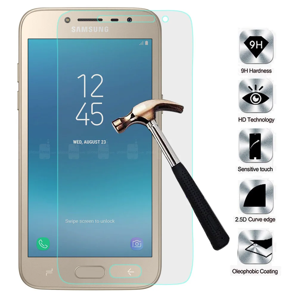 2 шт./партия ультратонкая защитная пленка из закаленного стекла для Samsung Galaxy J2 Pro