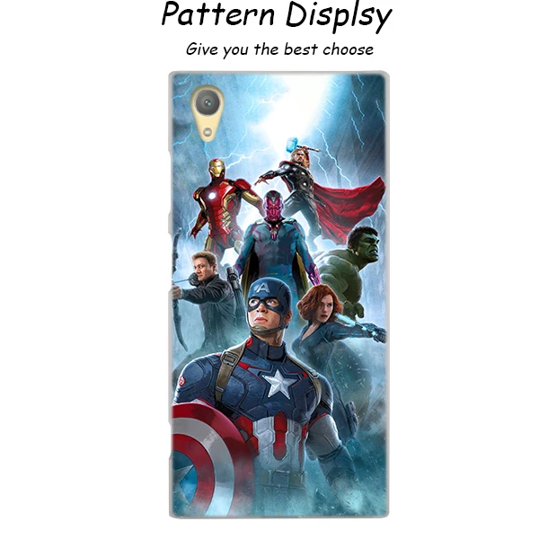010 Прозрачный чехол с Мстителями Marvel для sony Xperia Z3 Z5 Premium M4 Aqua M5 X XA XA1 C4 C5 E4 E5 XZ XZ2 Compact Plus - Цвет: 010