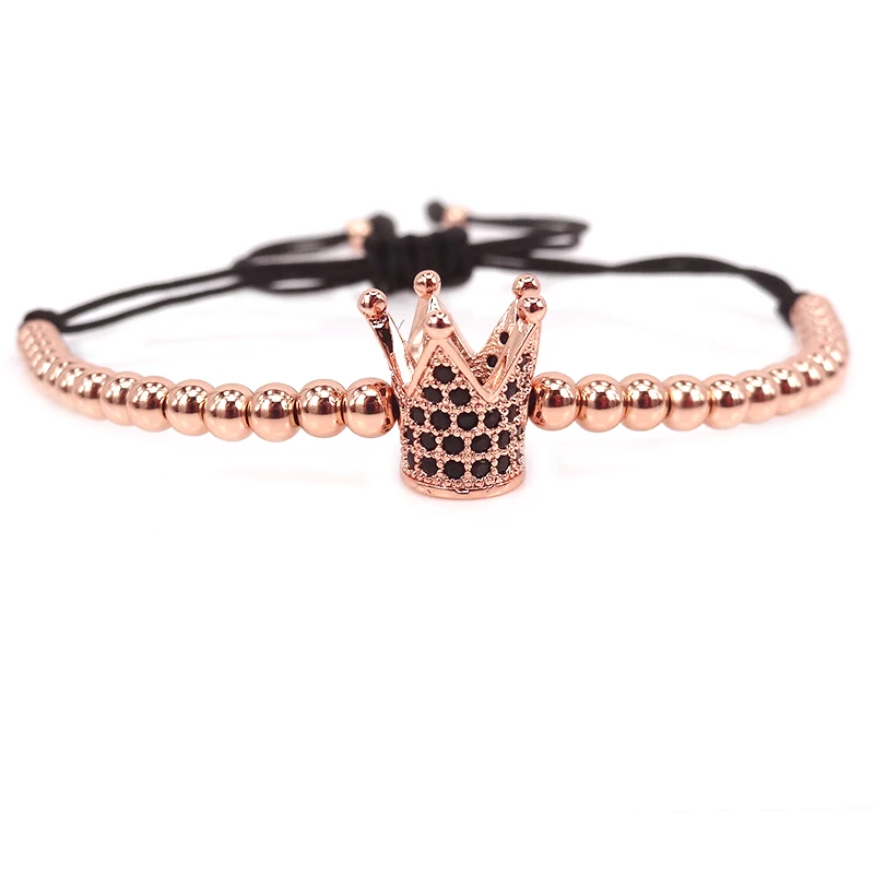 Новинка 2019 стильные мужские браслеты ATOLYEWOLF плетеный браслет с черными бусинами в