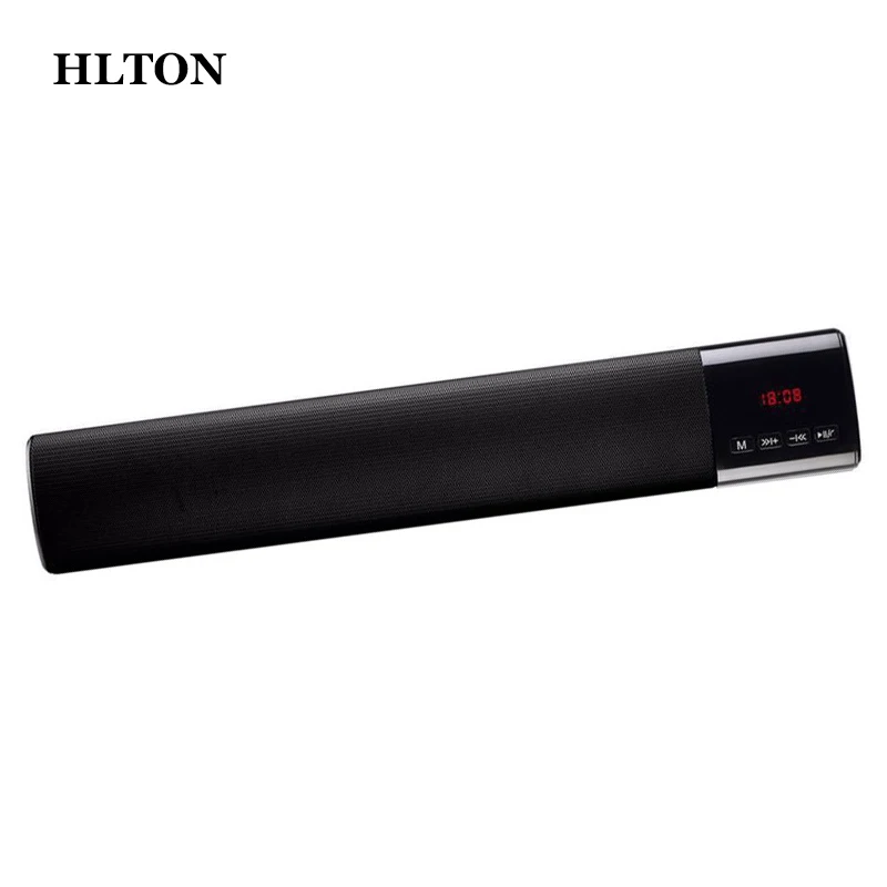 Портативная беспроводная Bluetooth-Колонка HLTON супер бас ТВ-саундбар стерео громкая