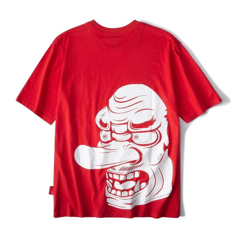 Летняя Новинка 2019 г. мужская повседневная футболка с рисунком Большого Лица |