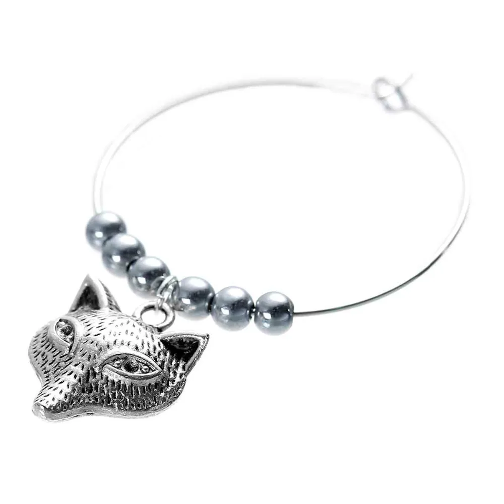 DoreenBeads Круглый Сплав винный стеклянный знак настольные украшения изящный бокал