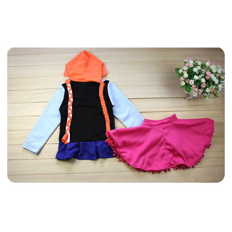 Spring Autumn Girls Coats Jackets Kids Hooded Coat Party Elsa Anna Baby Costumes Children Clothing Clothes Outwear | Детская одежда и