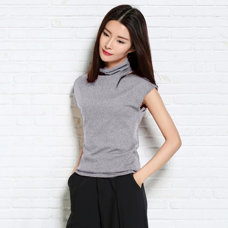 Women's Sweater Spring New Ruffled Collar Cashmere Blending Short Sleeve Knitted Shirt Fashion Casual Knitwear STOCK CLEARING | Женская