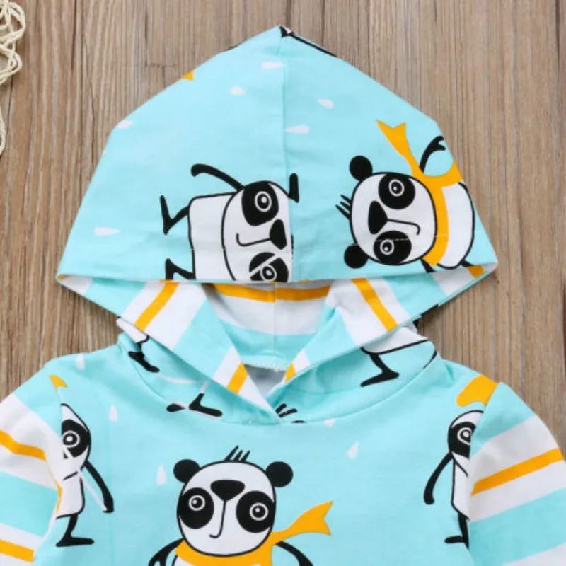 2 шт. для новорожденных одежда малышей мальчиков и девочек с капюшоном