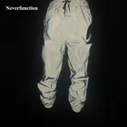 Новинка 2019, мужские уличные штаны для ночных танцев, полностью отражающие штаны для бега Harajuku, водонепроницаемые штаны в стиле хип-хоп с эластичной резинкой на талии