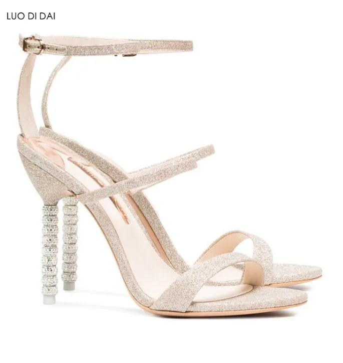 Женские босоножки на высоком каблуке с открытым носком|Боссоножки и сандалии| |