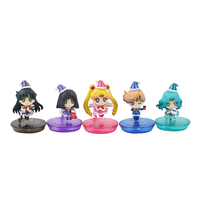 Экшн фигурка Venus Mercury Jupiter Chibi Saturn ПВХ Игрушечная модель кукла 4 см отличный подарок