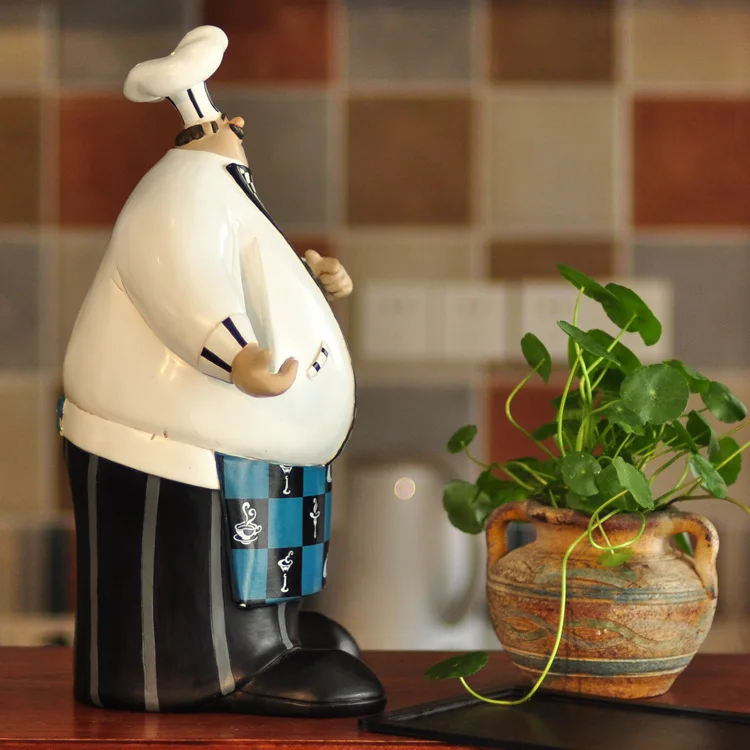 Европейская домашняя мебель фигурки кафе декоративная доска шеф-повара