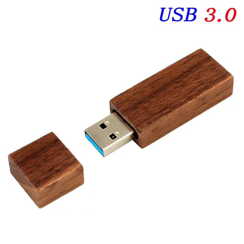 Walnut wood SHANDIAN USB 3,0 Пользовательский логотип Деревянная Карта памяти usb флеш-накопитель ручка-накопитель 4 ГБ 8 ГБ 16 ГБ 32 ГБ 64 ГБ U диск свадебный подарок - Цвет: Walnut wood