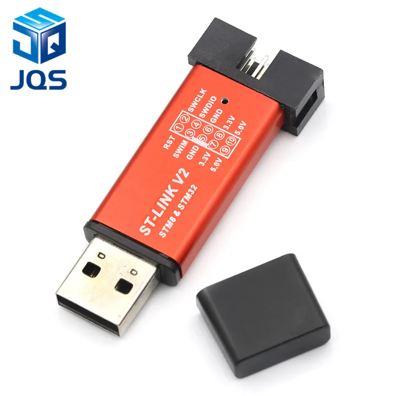 1 комплект ST LINK Stlink ST-Link V2 Mini STM8 STM32 симулятор скачать программист Программирование с крышкой DuPont кабель ST Link V2